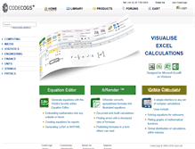 Tablet Screenshot of codecogs.com